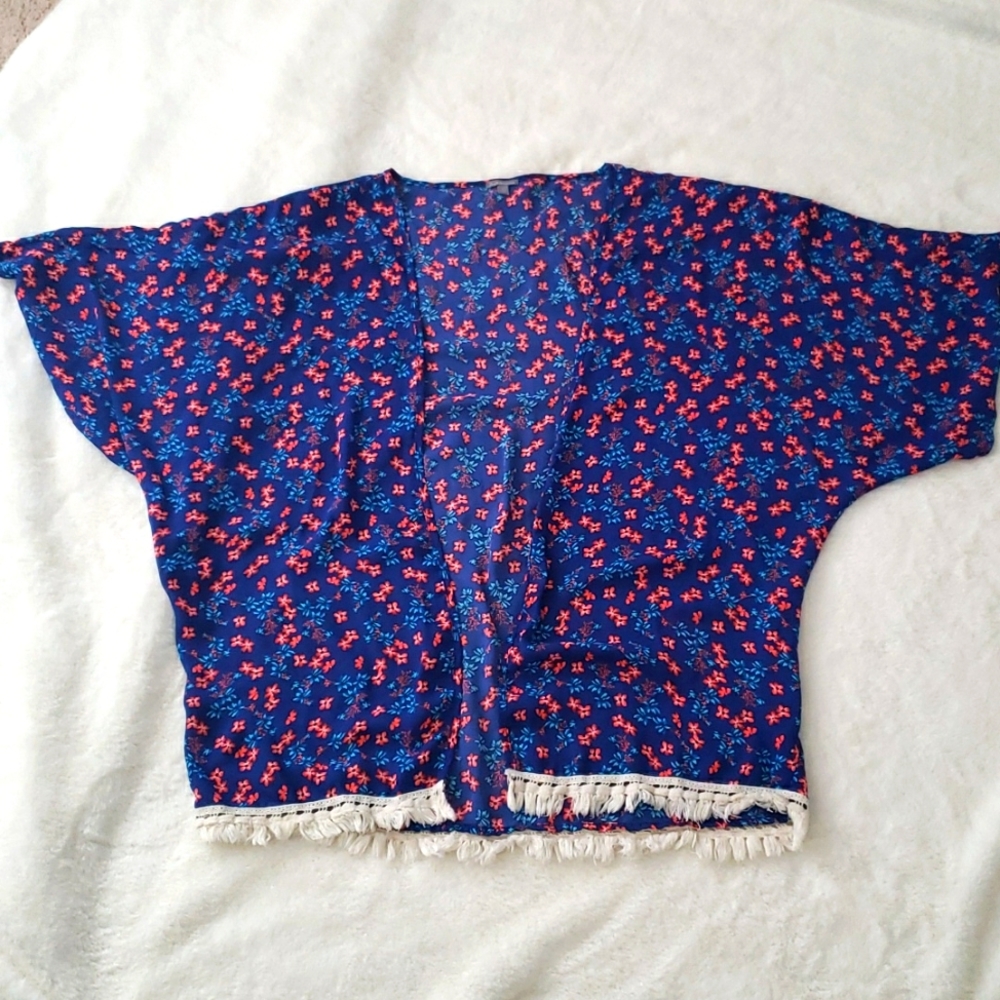 Royal blue kimono
